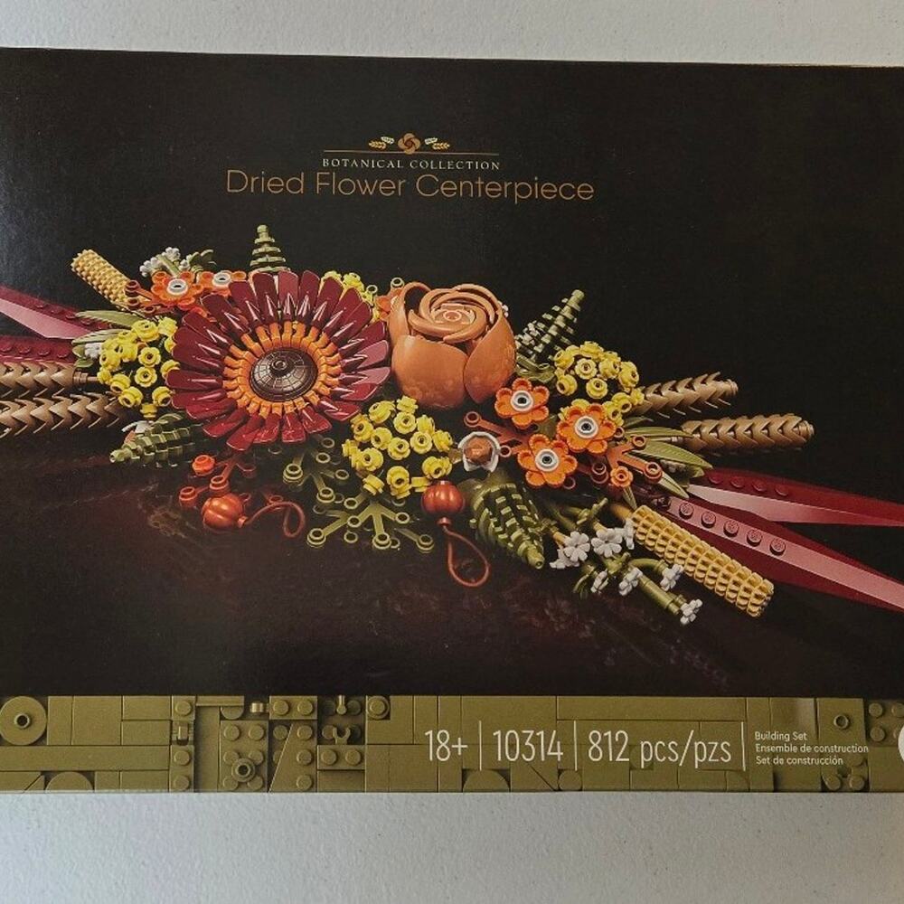 LEGO dried flower centerpiece